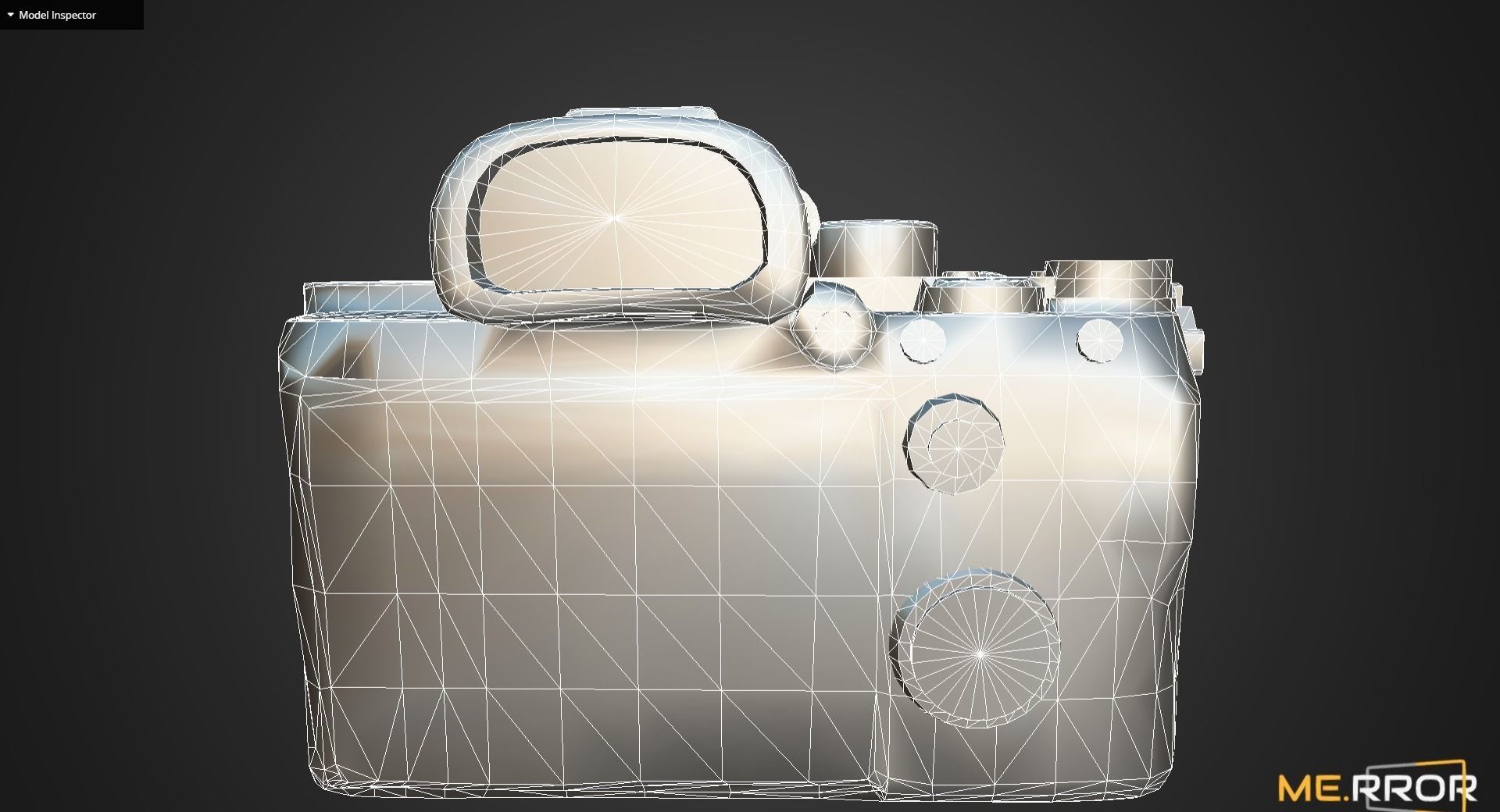 Game Ready DSLR Camera Low-poly 3D model_12
