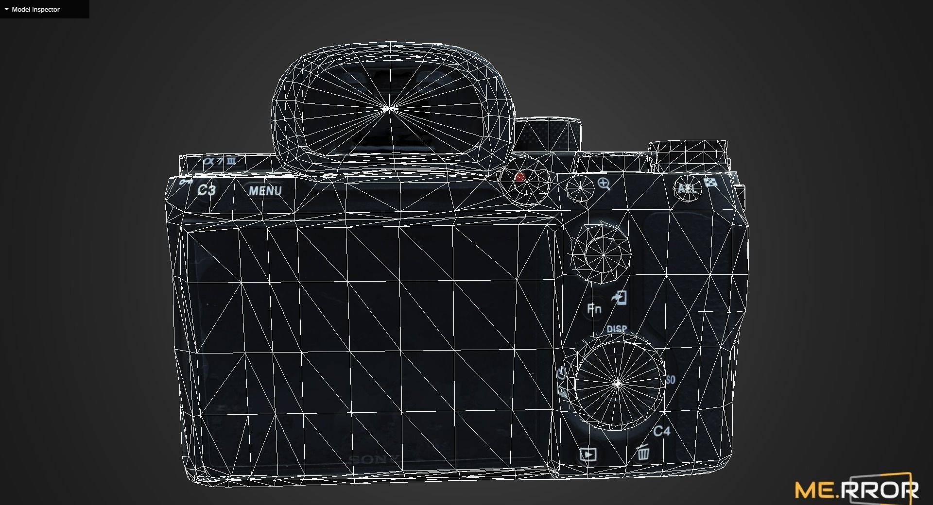 Game Ready DSLR Camera Low-poly 3D model_8
