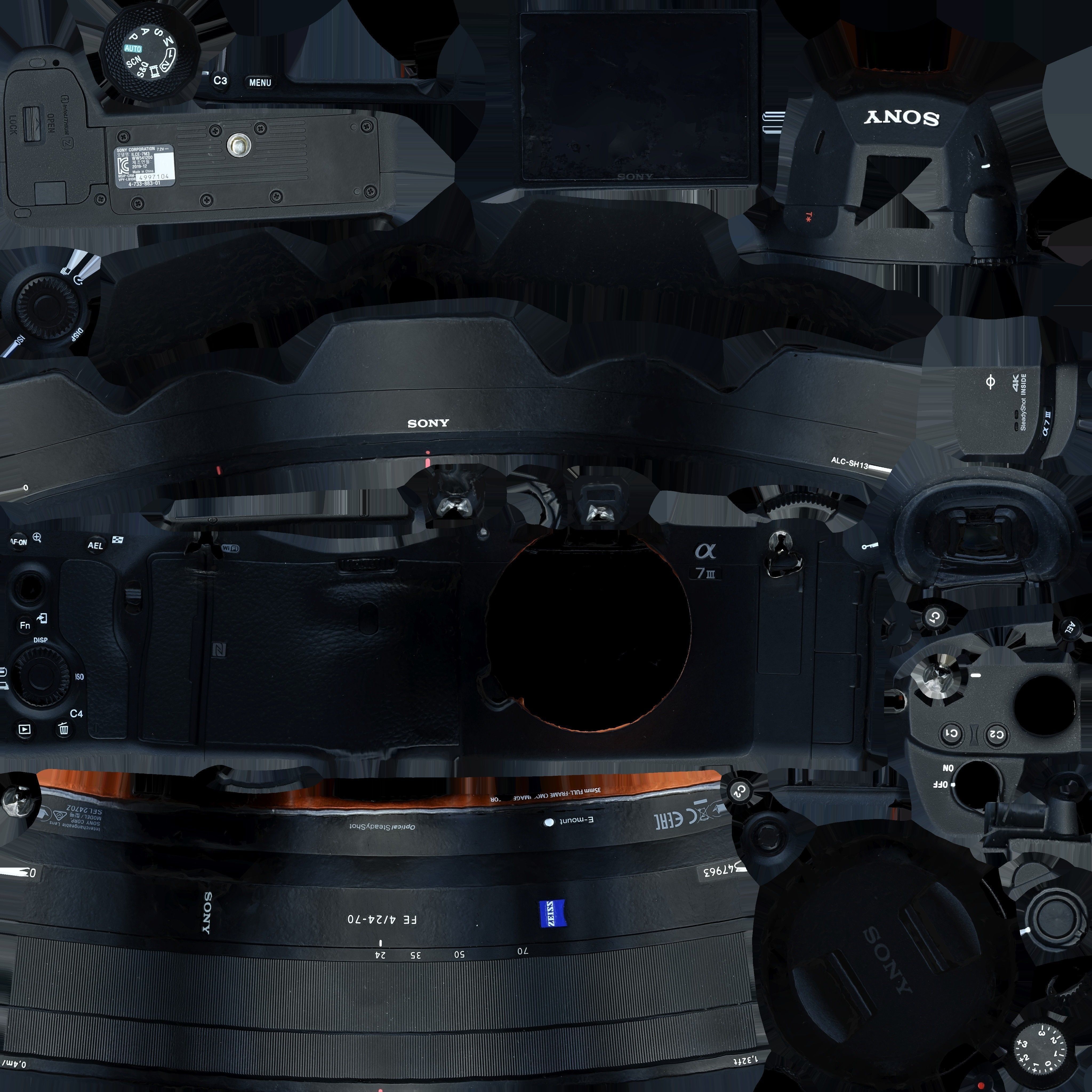 Game Ready DSLR Camera Low-poly 3D model_15