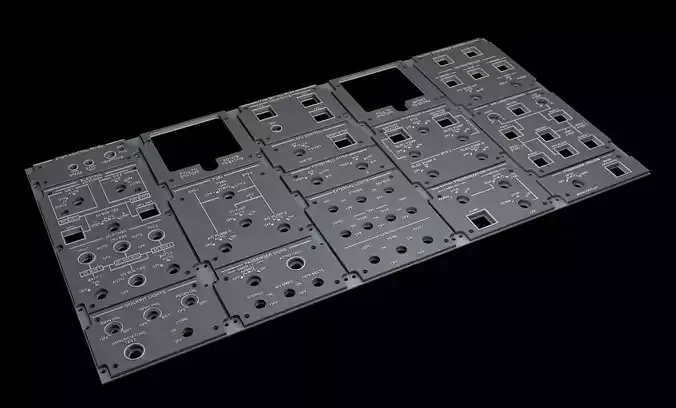Embraer E1 Overhead Panels 3D print model