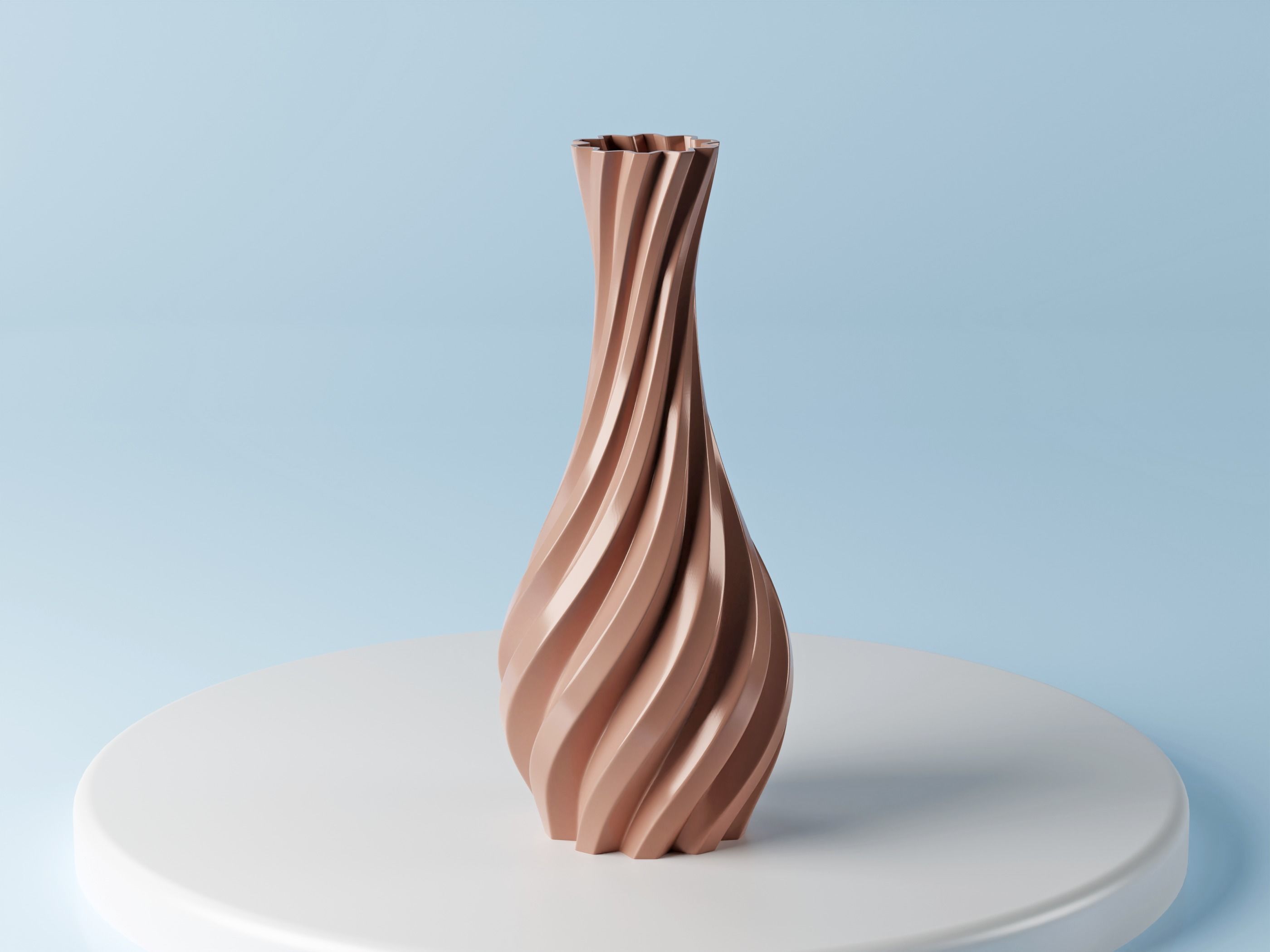 Set 3 Modern 3d printable vase - Geometrical Decorative Pot 3D print model_1