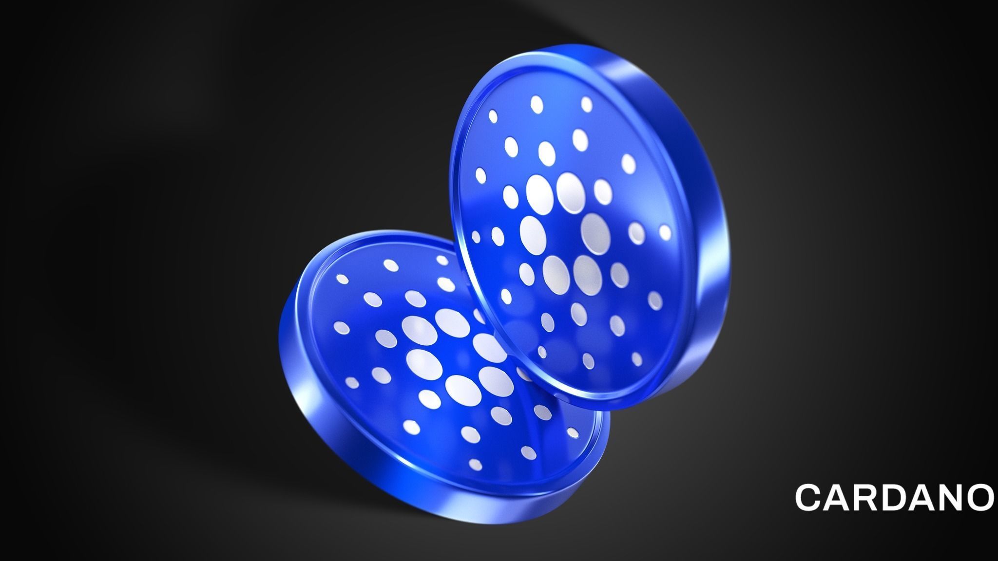 ADA CARDANO Coin 3D model_1