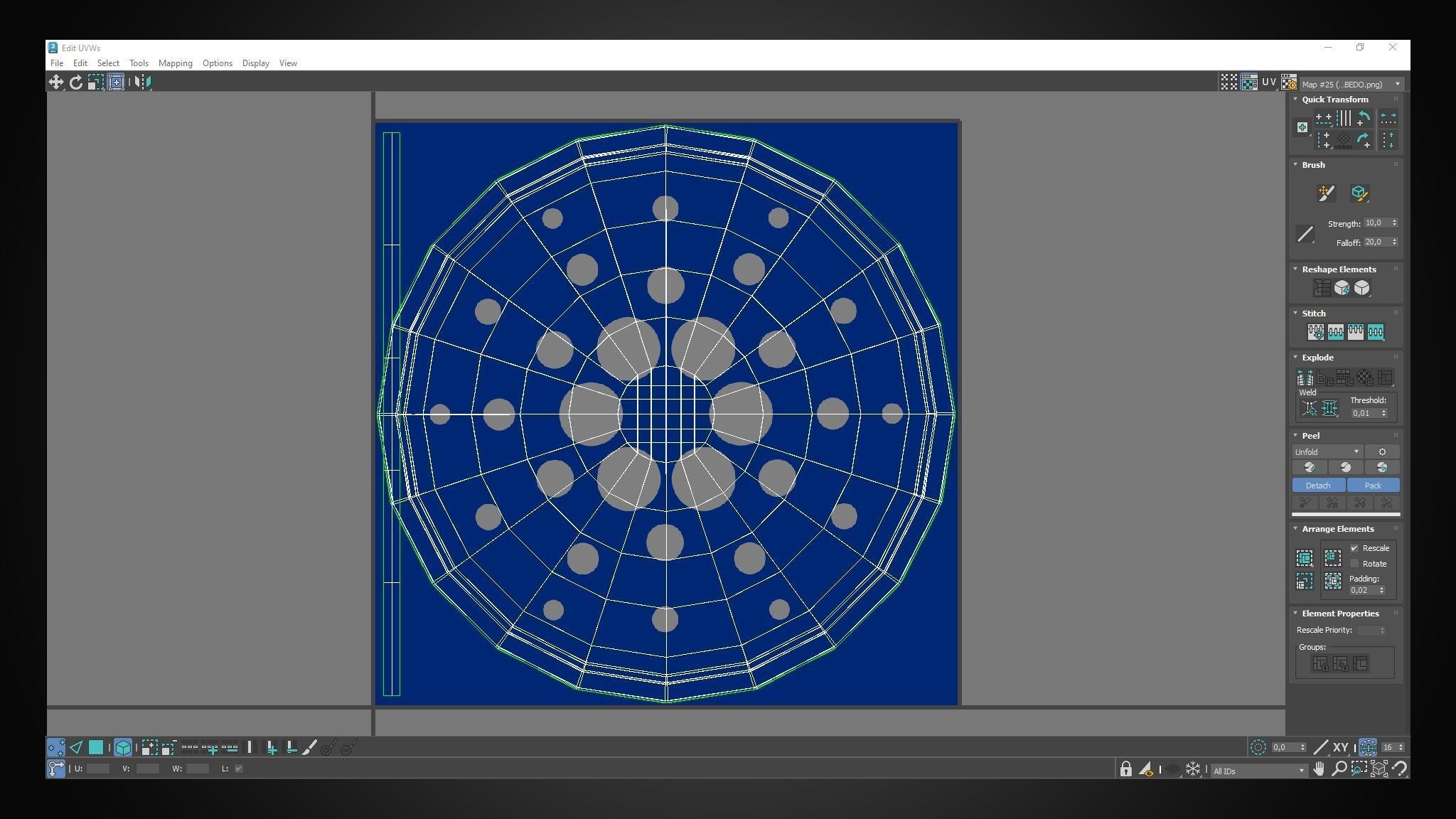 ADA CARDANO Coin 3D model_5
