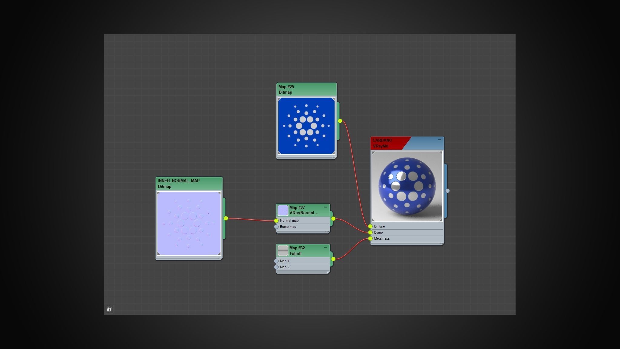 ADA CARDANO Coin 3D model_7