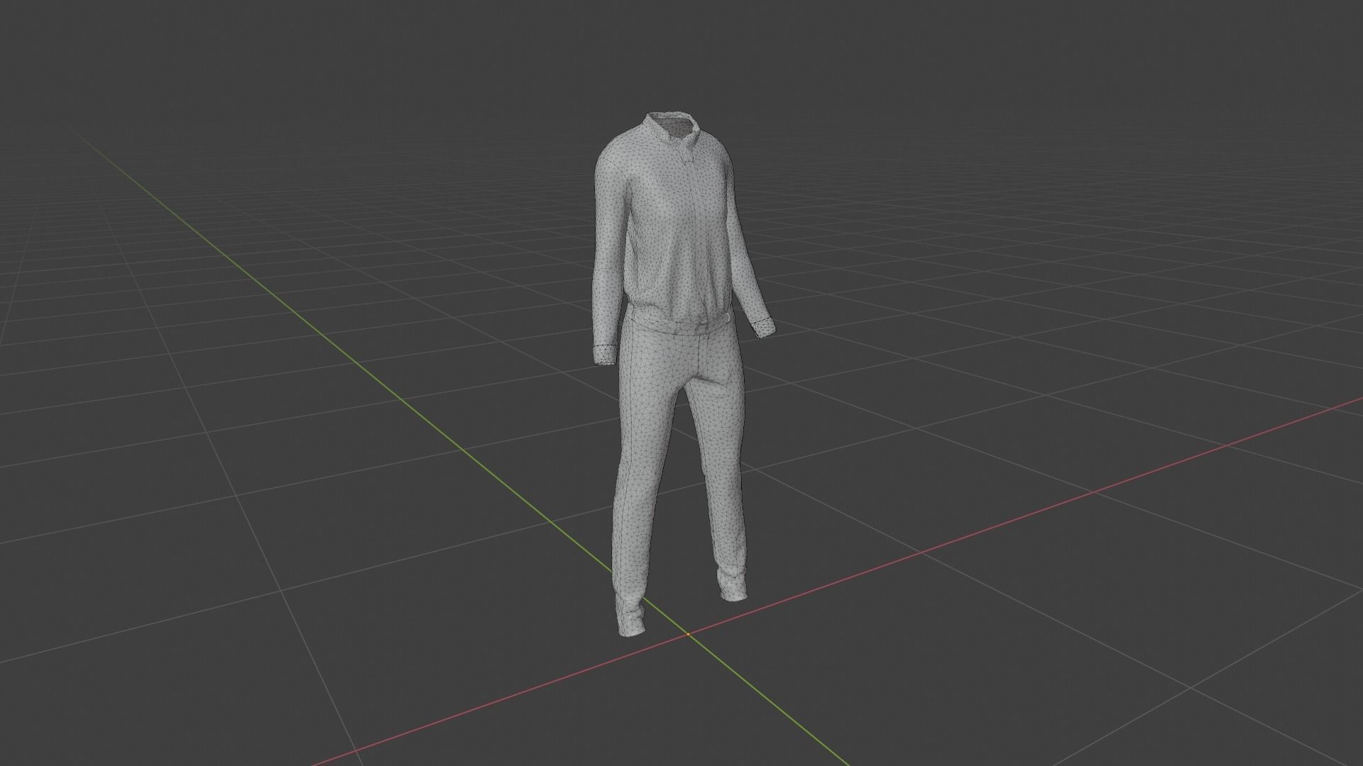 Police Uniform Low-poly 3D model_7