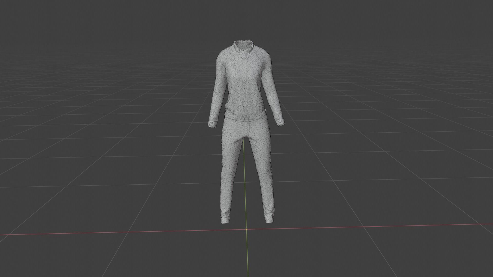 Police Uniform Low-poly 3D model_8