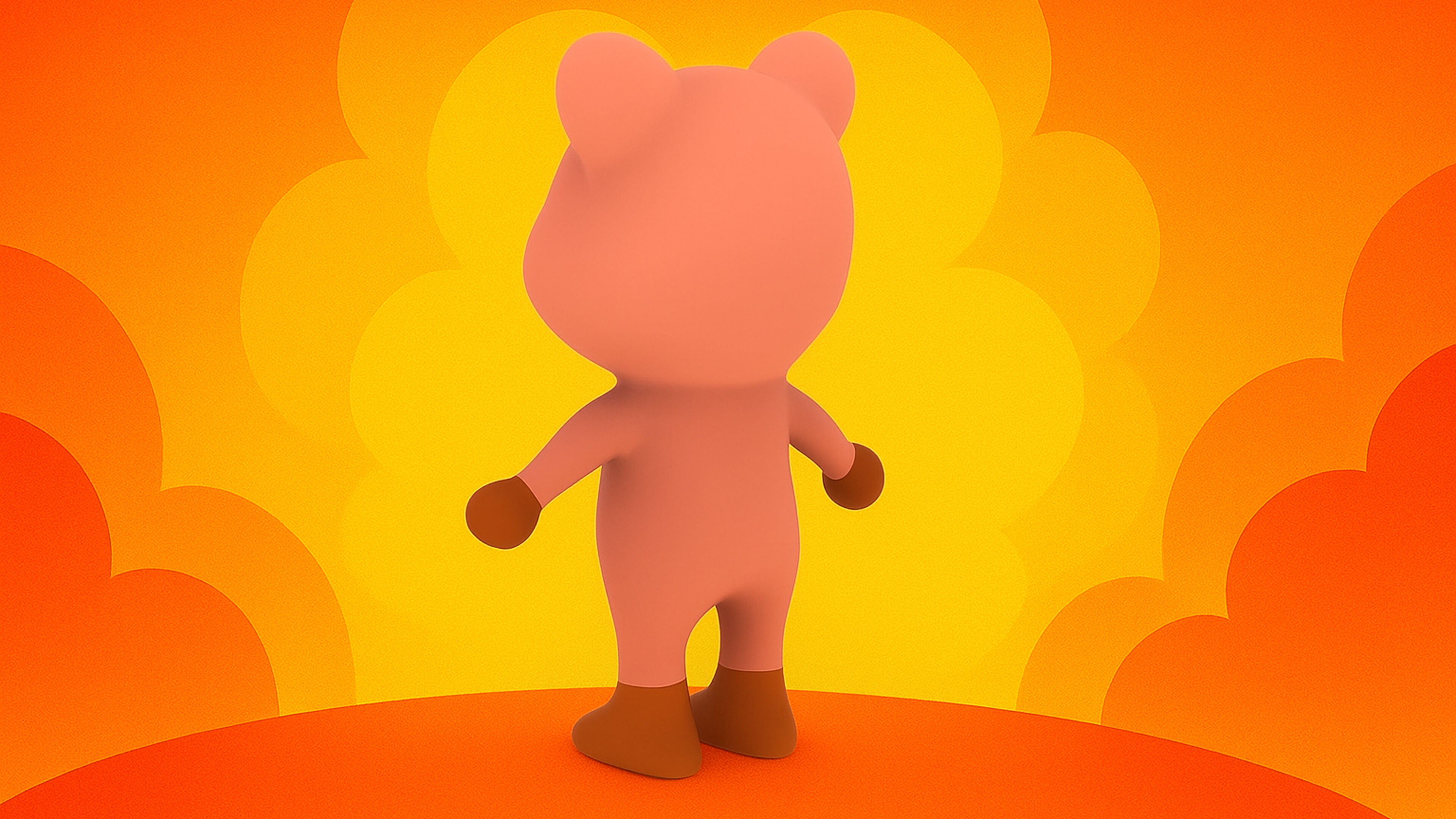 Character011 Animated Pig 3D Low-poly 3D model_12
