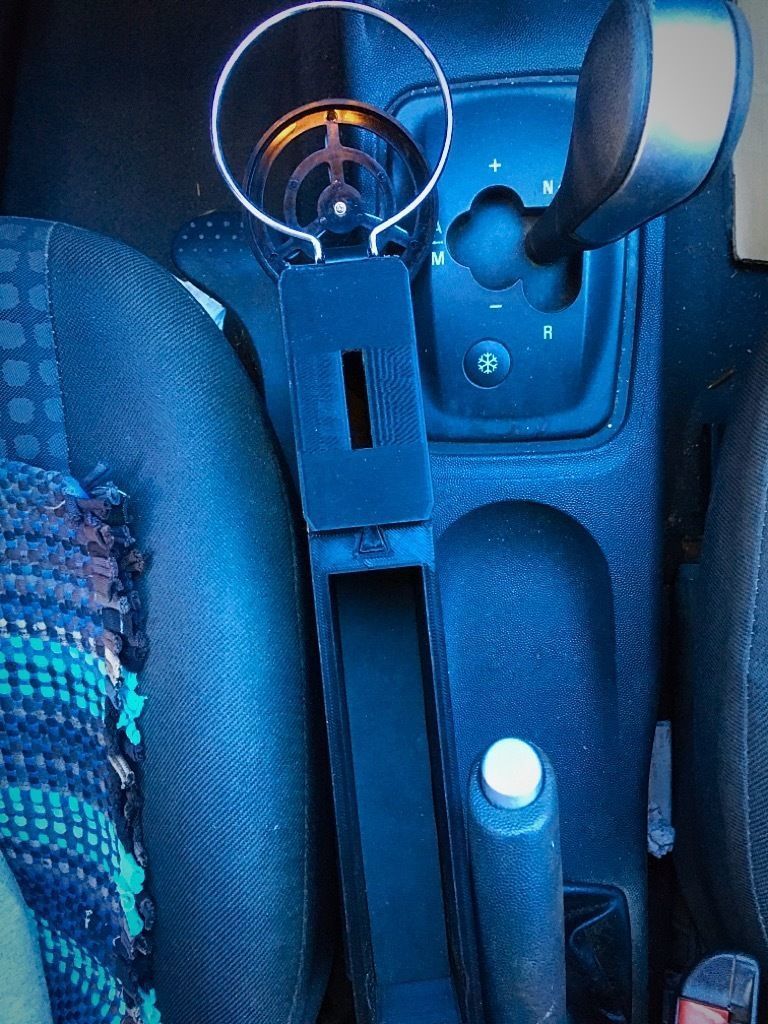 Car Coinbox and Foldable Cup Holder 3D print model_4