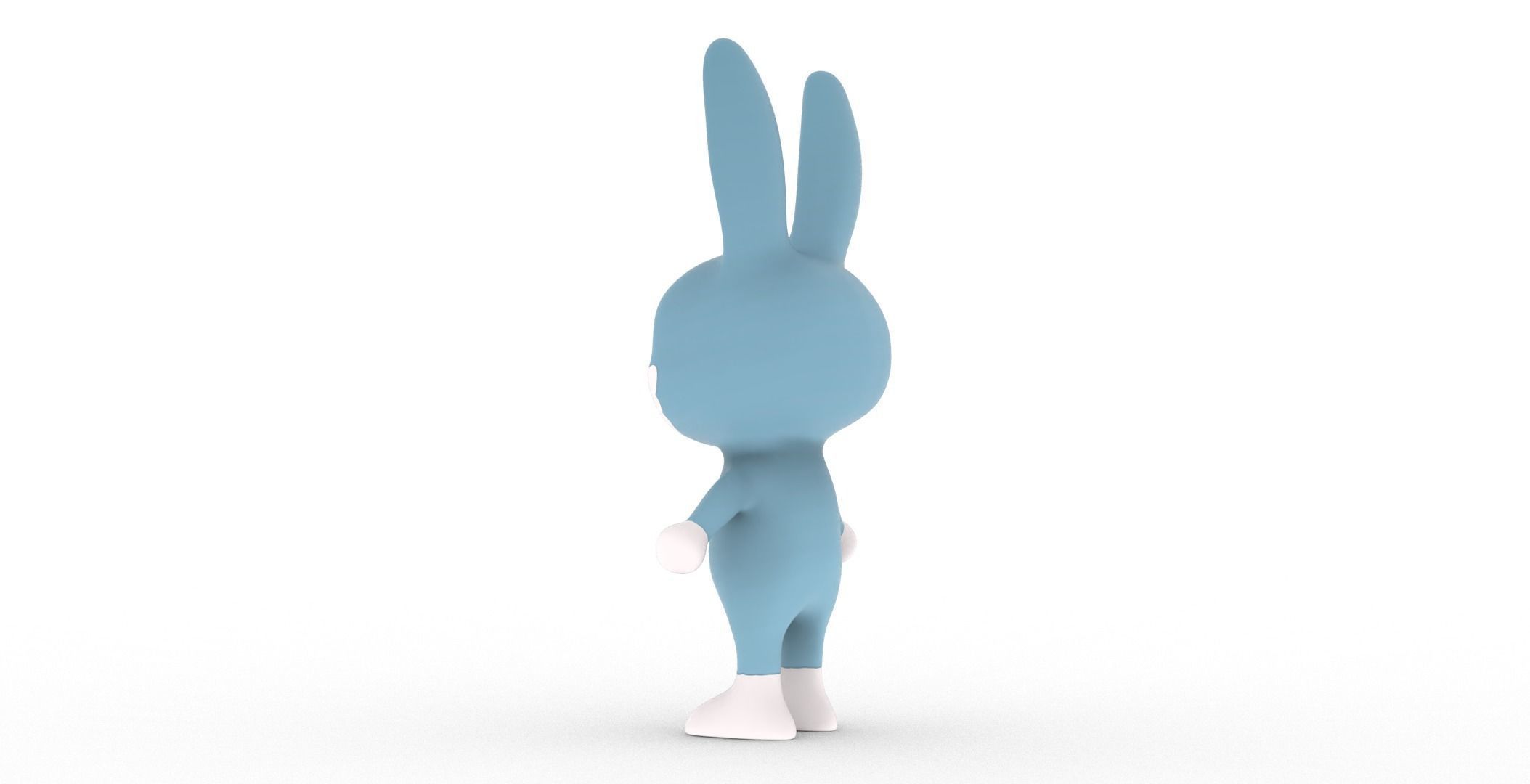 Character012 Animated Rabbit 3D Low-poly 3D model_12