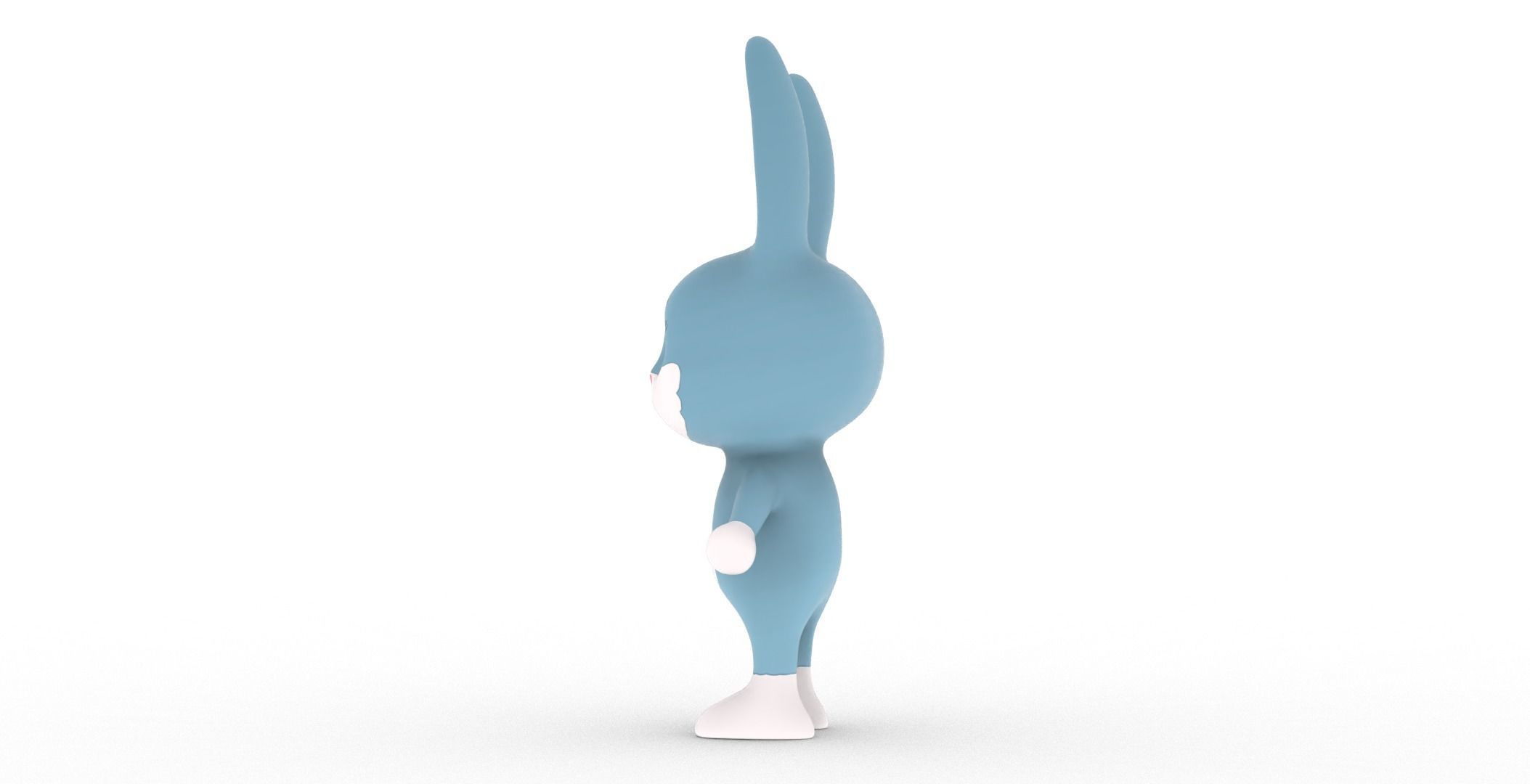 Character012 Animated Rabbit 3D Low-poly 3D model_13