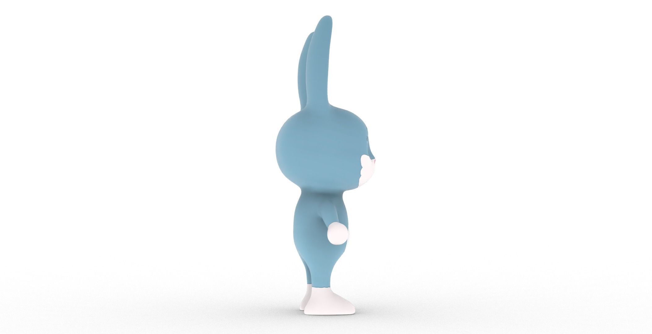 Character012 Animated Rabbit 3D Low-poly 3D model_19