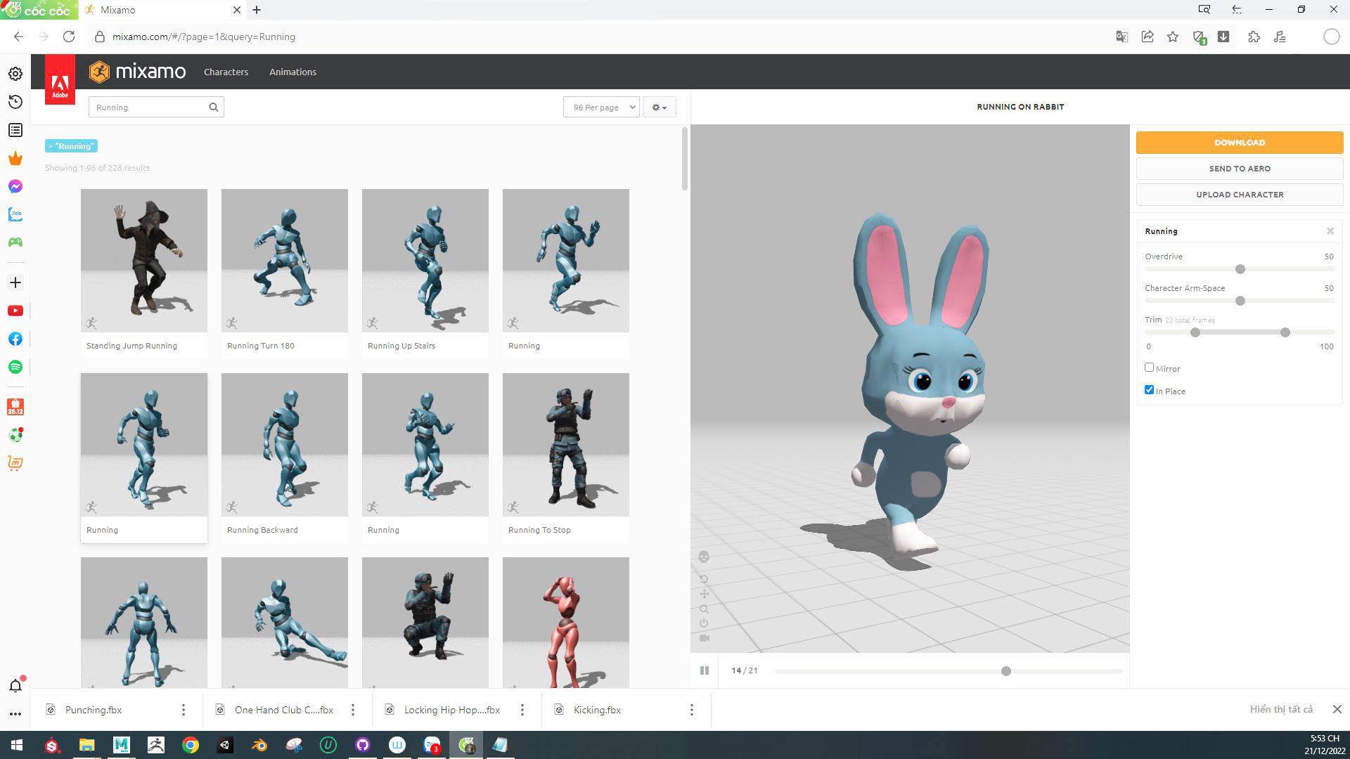 Character012 Animated Rabbit 3D Low-poly 3D model_2
