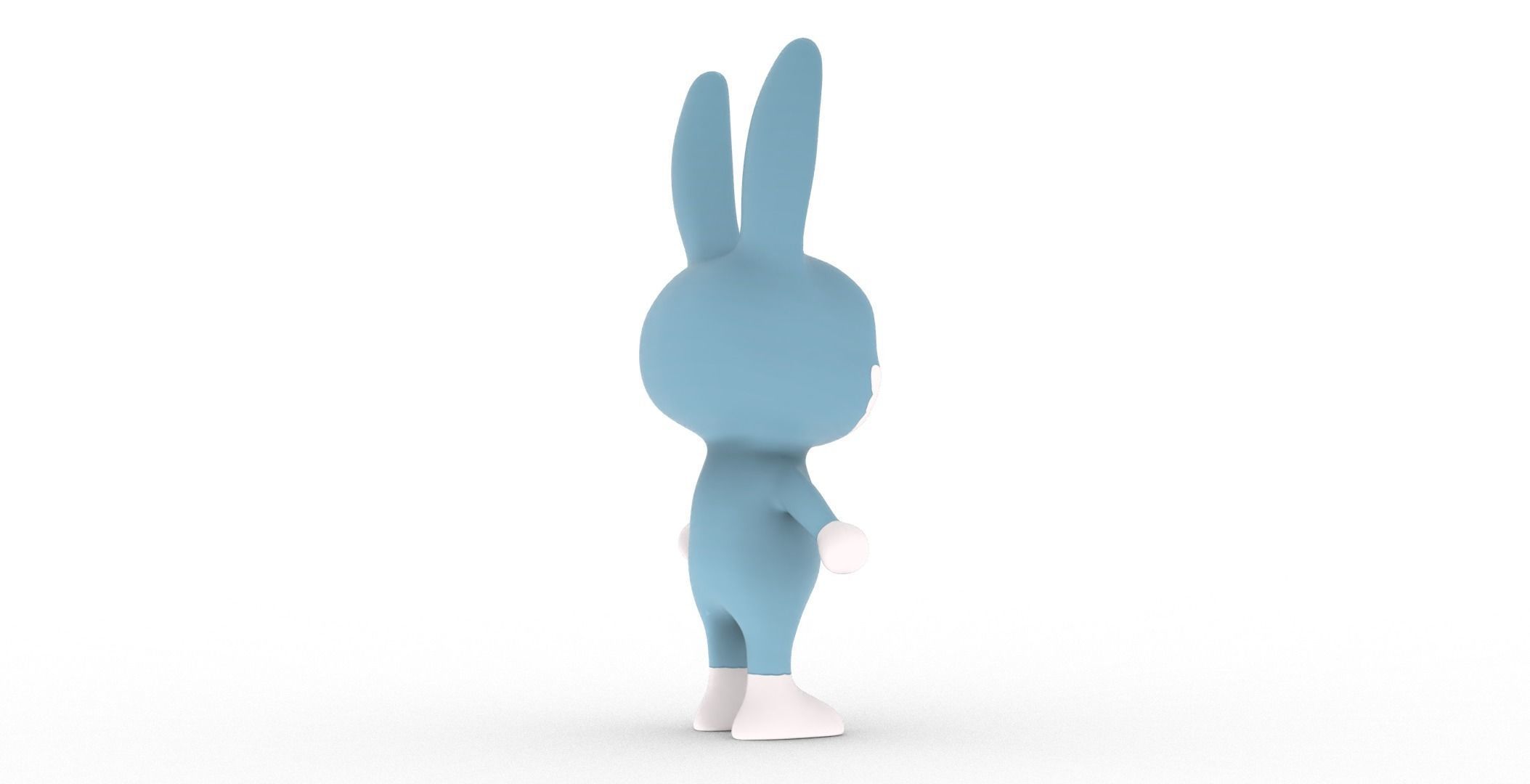 Character012 Animated Rabbit 3D Low-poly 3D model_21