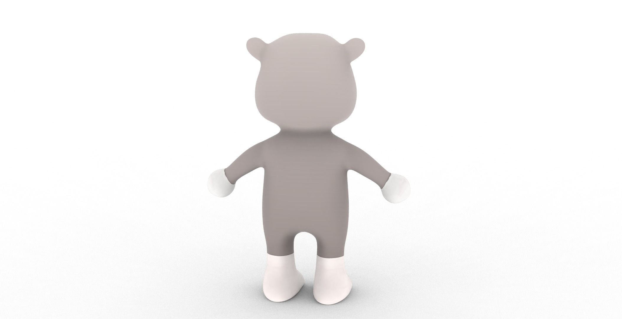 Character013 Animated Rhino 3D Low-poly 3D model_19