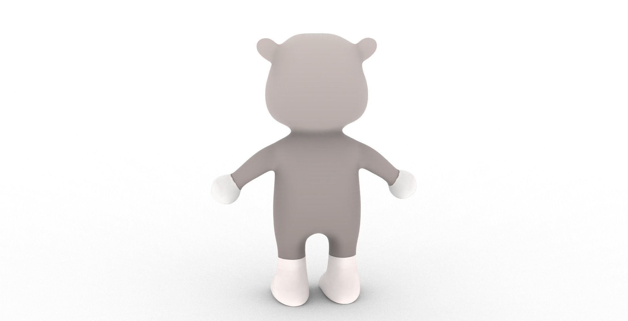 Character013 Animated Rhino 3D Low-poly 3D model_28