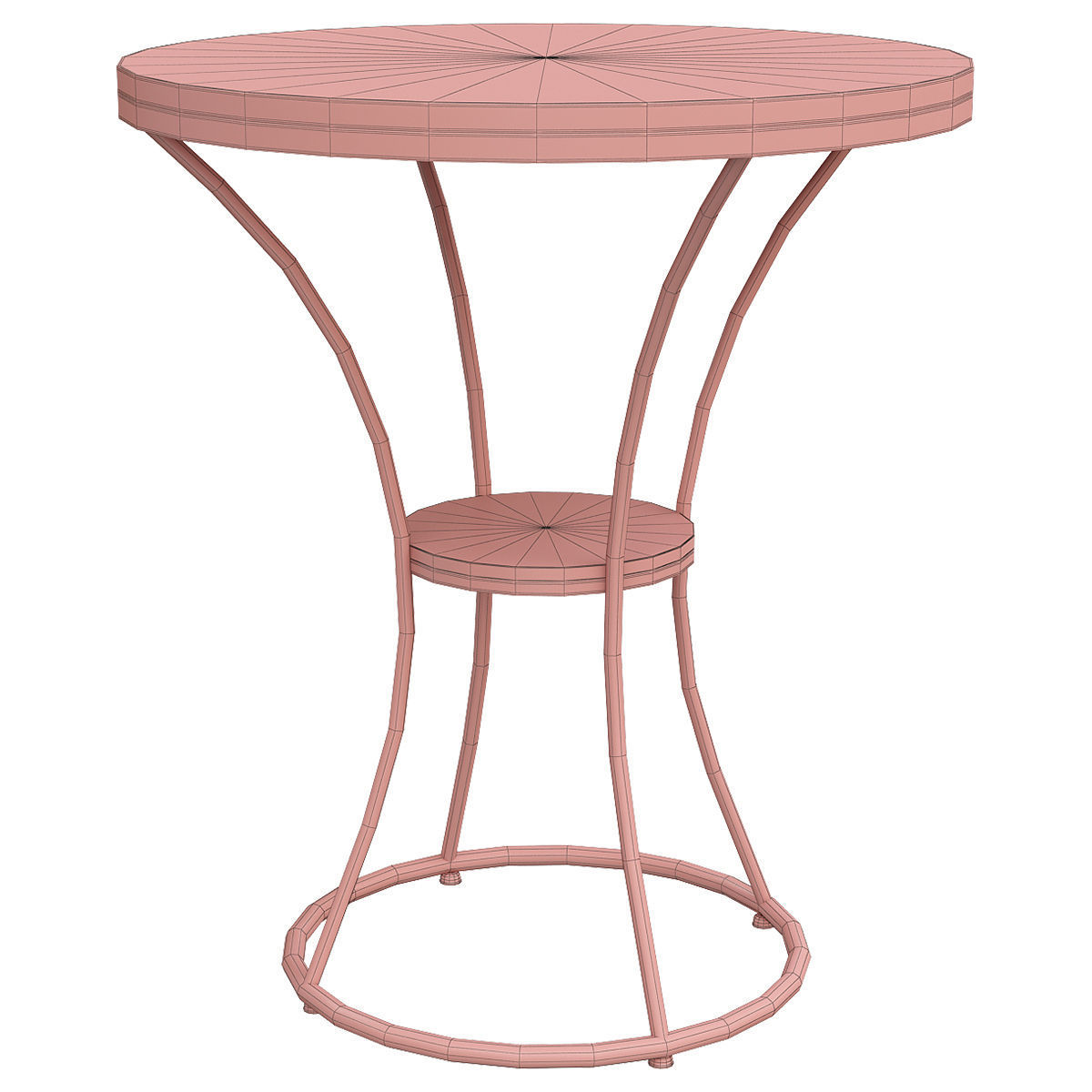 Scandinavian coffee table 3D model_1
