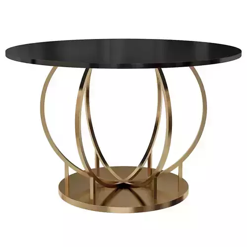 Dining Table Meredian Gold Steel
