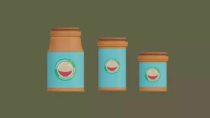 Low Poly Editable Wooden Props for Kitchen 1