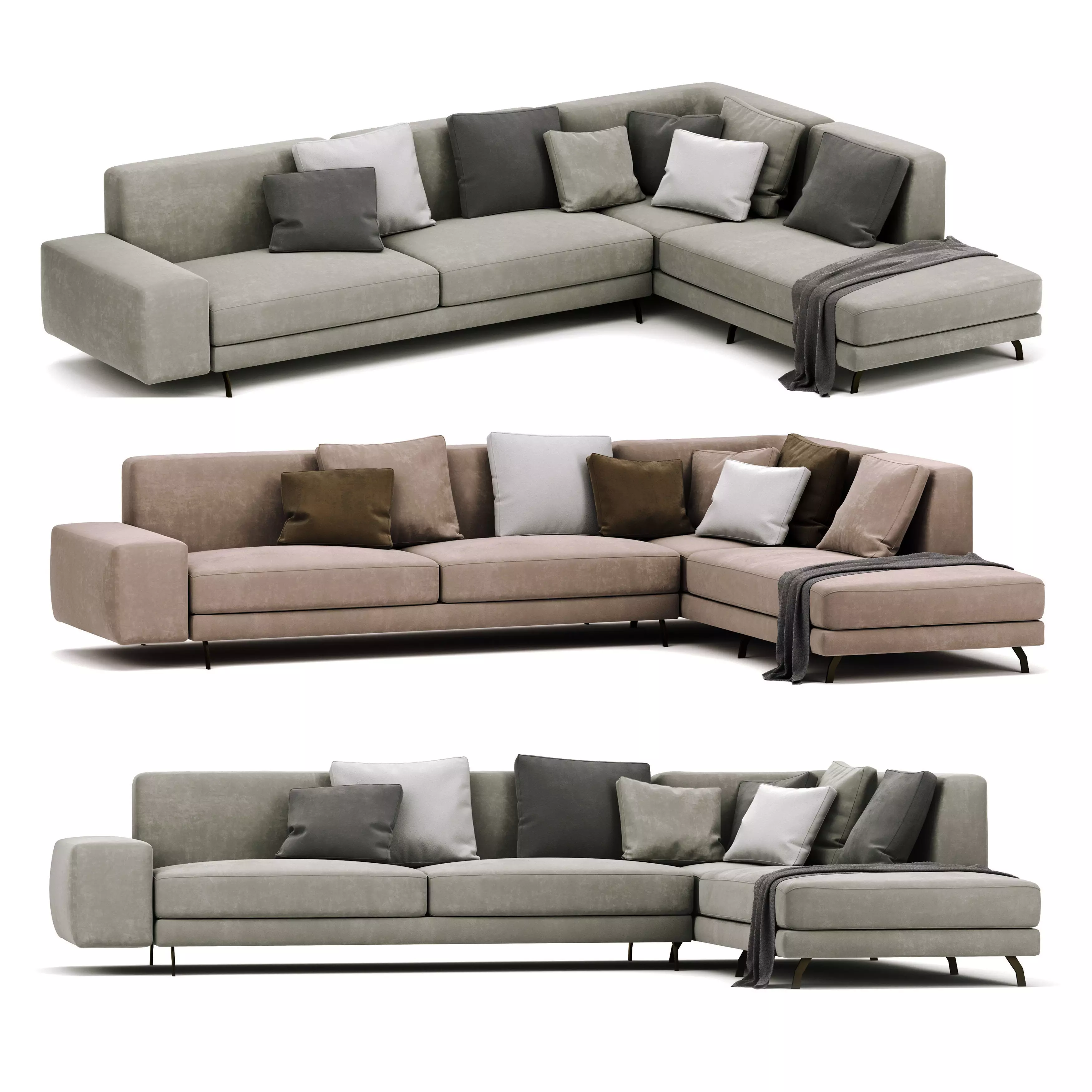 Flexteam Sofa - Andy Set-03 3D model
