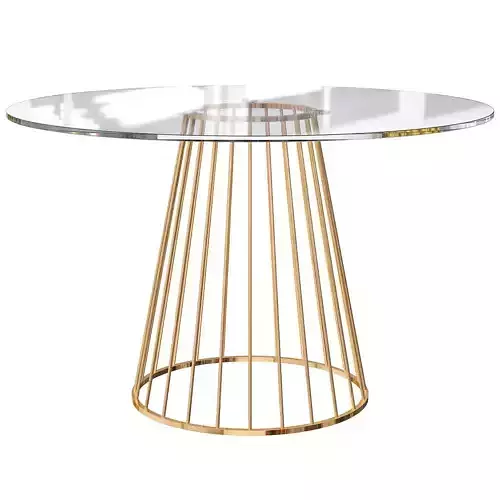  Liverpool Table Transparent - Gold Top