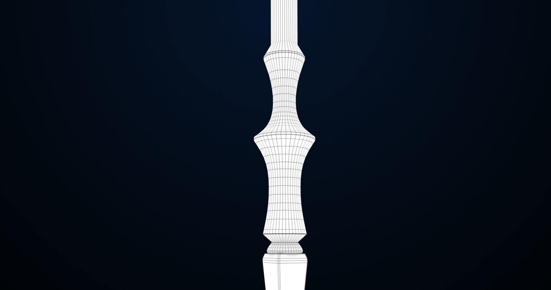 Fantasy Trident 04 All PBR Unity UE Textures Included Low-poly 3D model_21