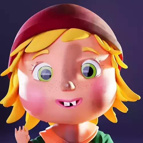 Rigged Little Naughty Cutie Boy Character