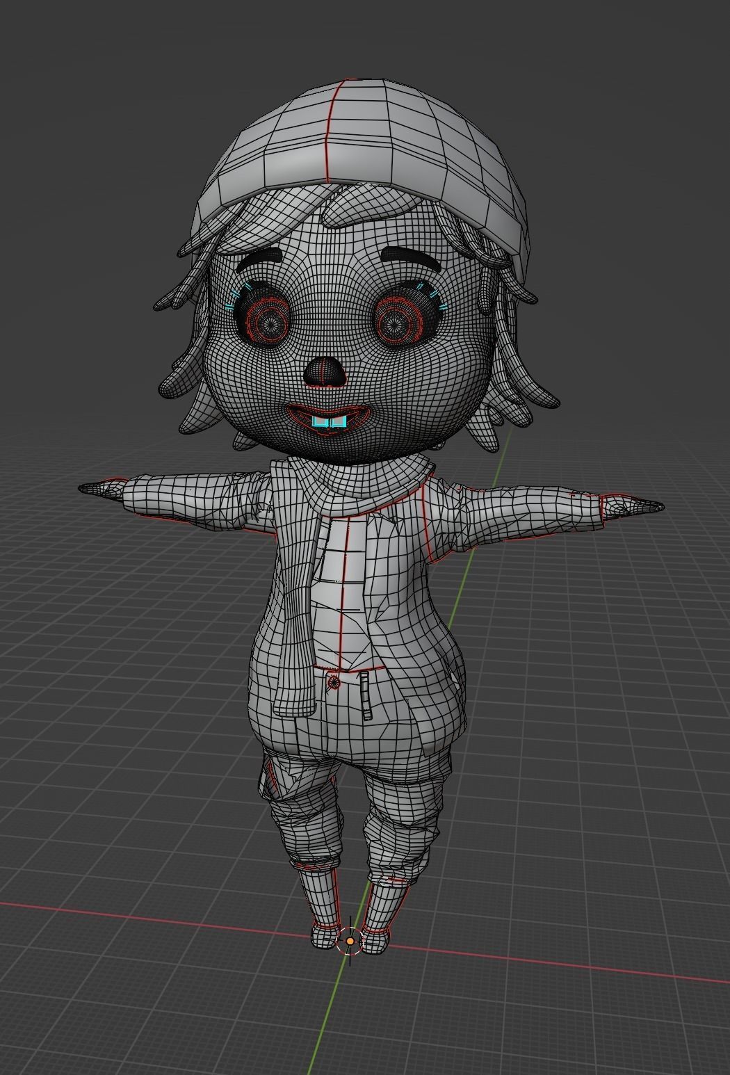 Rigged Little Naughty Cutie Boy Character 3D model_7
