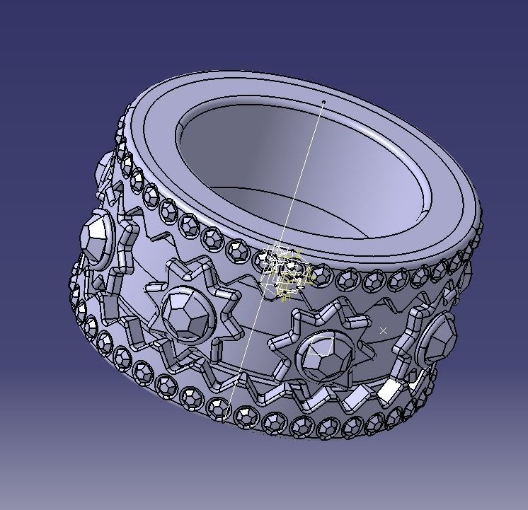 Finger Ring-02 3D print model_14
