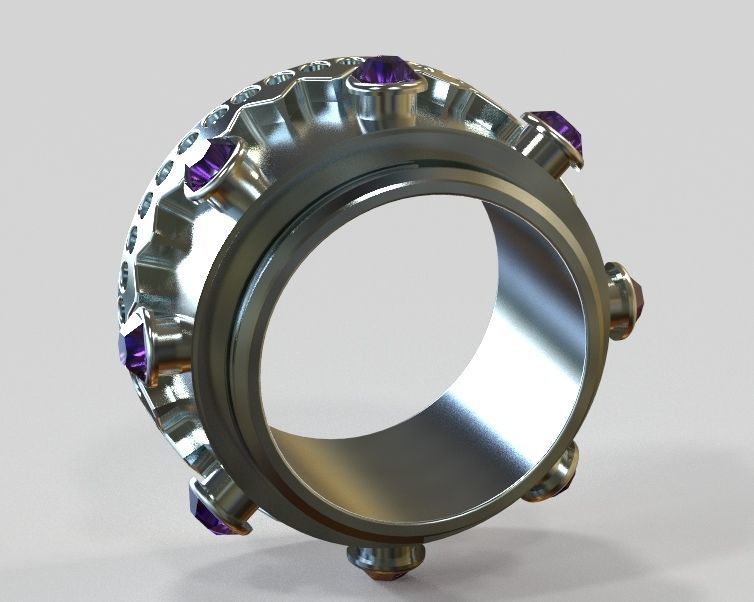 Finger Ring-02 3D print model_31