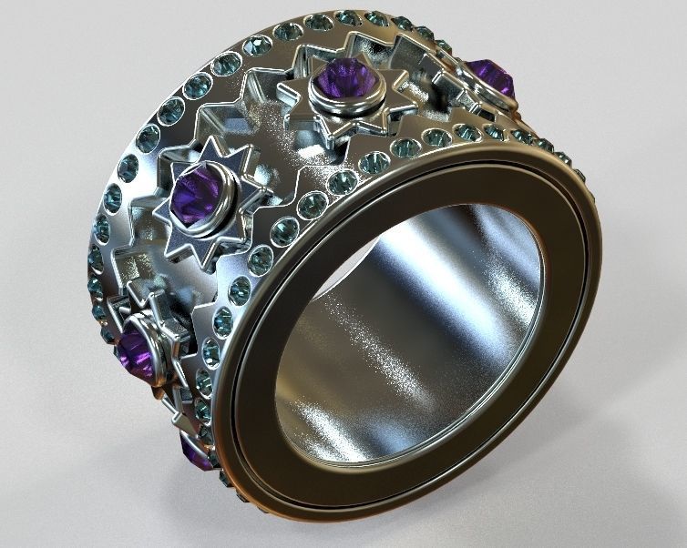 Finger Ring-02 3D print model_24