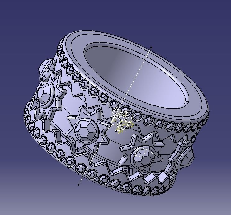 Finger Ring-02 3D print model_16