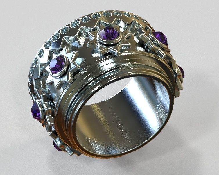 Finger Ring-02 3D print model_36