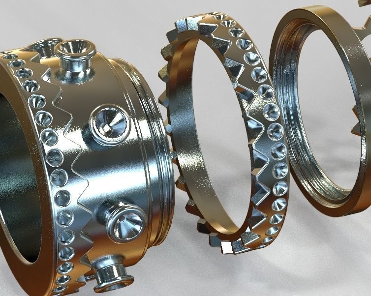 Finger Ring-02 3D print model_42