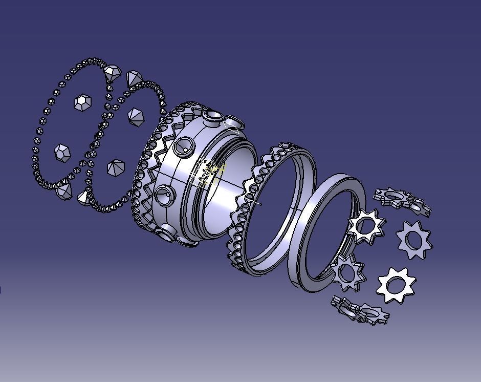 Finger Ring-02 3D print model_47