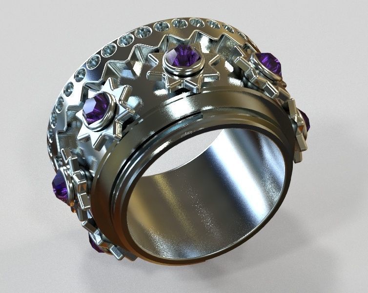 Finger Ring-02 3D print model_35