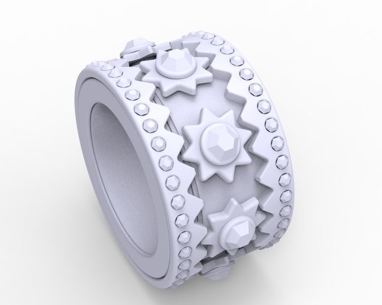Finger Ring-02 3D print model_6