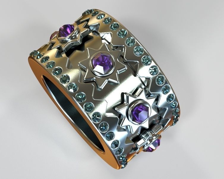 Finger Ring-02 3D print model_20