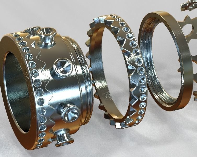 Finger Ring-02 3D print model_41