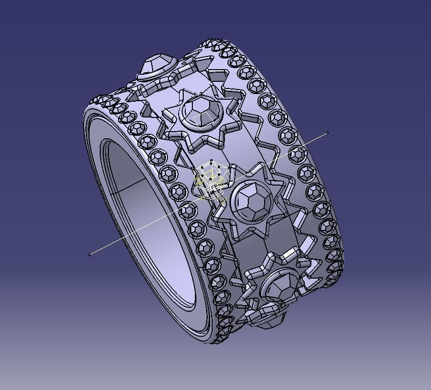 Finger Ring-02 3D print model_56