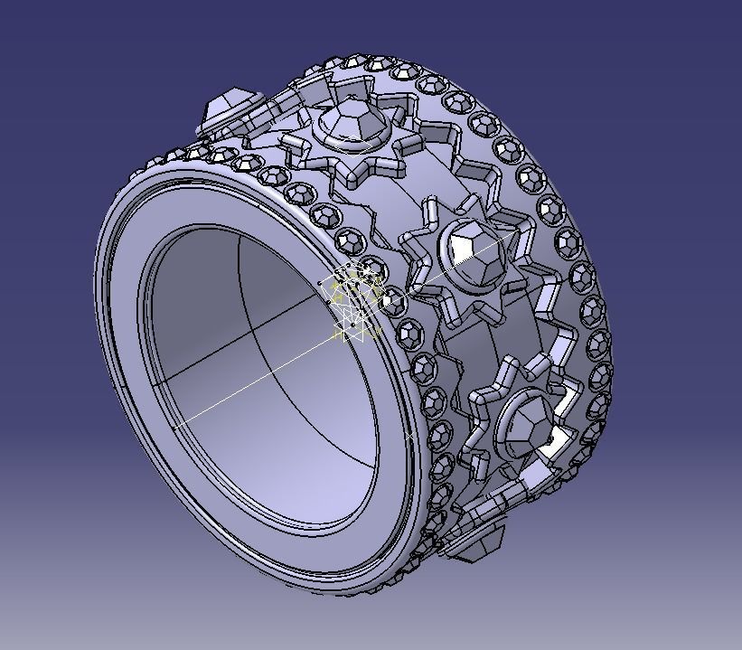 Finger Ring-02 3D print model_8