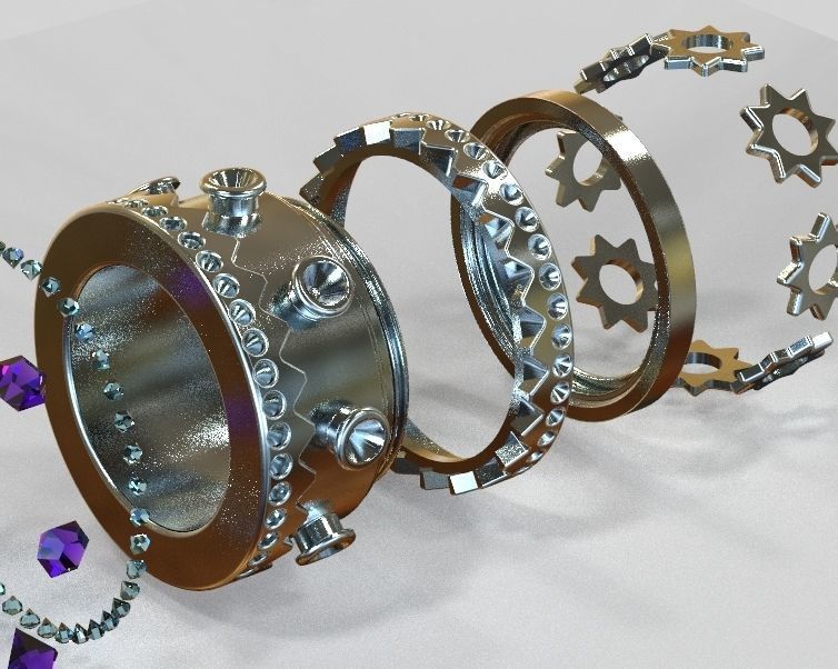 Finger Ring-02 3D print model_44