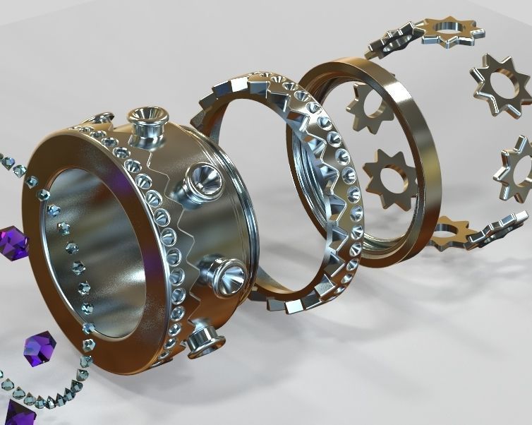 Finger Ring-02 3D print model_3