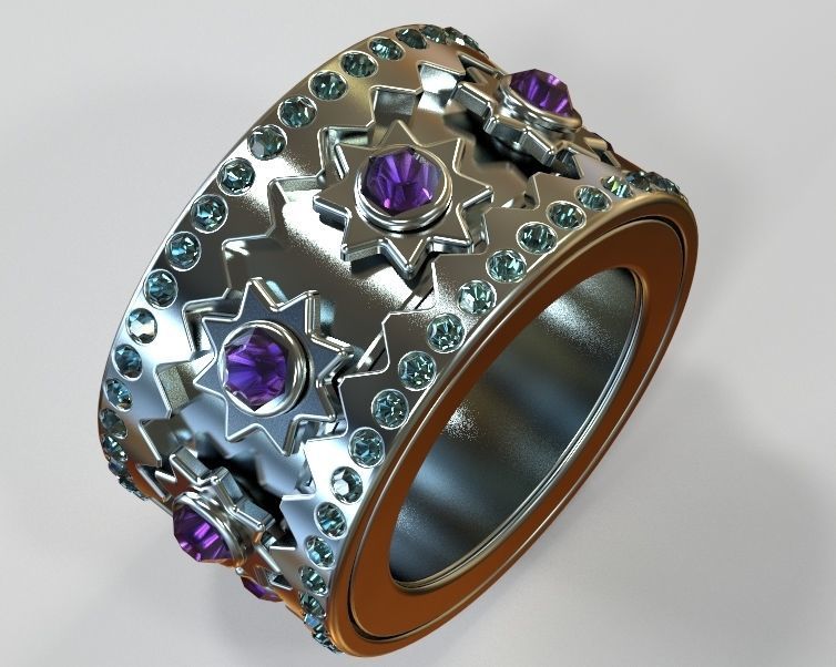 Finger Ring-02 3D print model_23