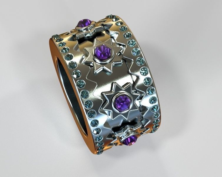 Finger Ring-02 3D print model_22