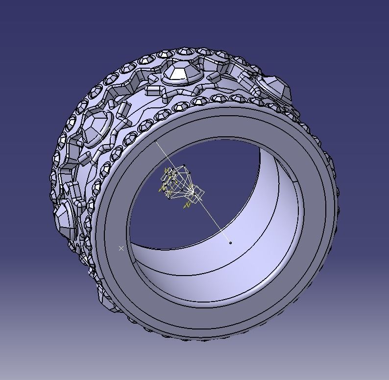 Finger Ring-02 3D print model_67