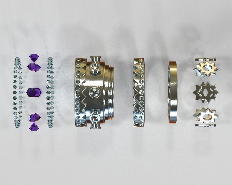 Finger Ring-02 3D print model_38