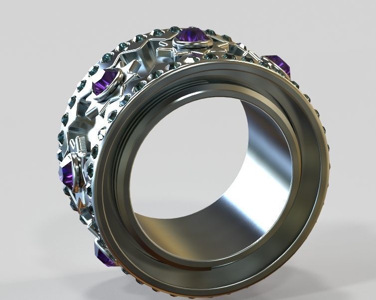 Finger Ring-02 3D print model_34