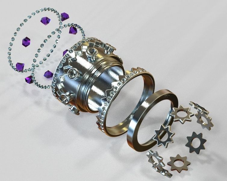 Finger Ring-02 3D print model_37