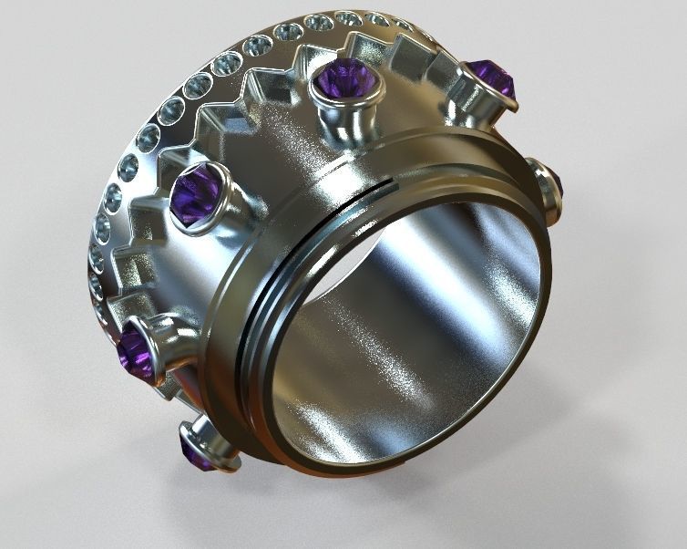 Finger Ring-02 3D print model_30