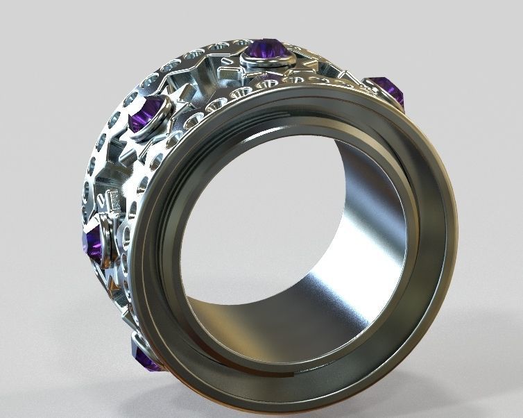 Finger Ring-02 3D print model_33